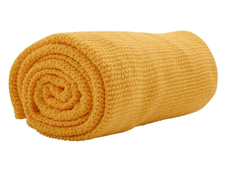 Wohndecke ESKIMO Summer Dream Sonne , gelb, B:150cm L:210cm, Baumwolle, Wohndecken, Wohndecke
