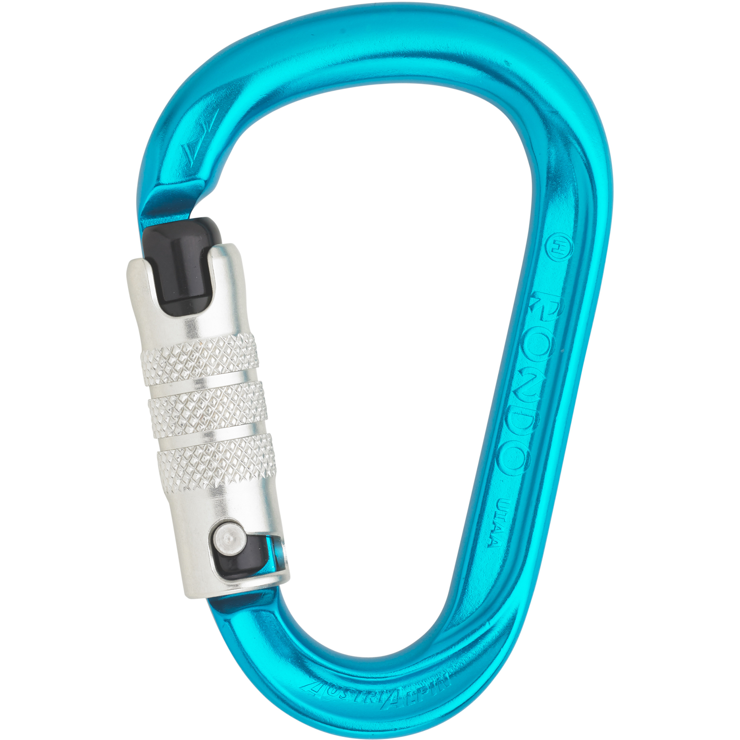 Austrialpin HMS Rondo 3-Way Karabiner Karabiner tuerkis Alpinklettern | Sportklettern