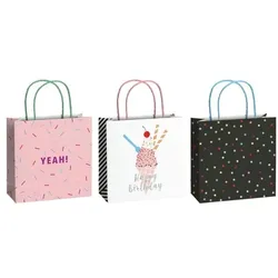 Stewo Geschenktaschen-Set »Gelato« 6 Stück, 20x20x8 cm
