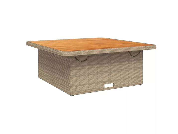 VidaXL - Gartentisch poly-rattan, One Size, Beige
