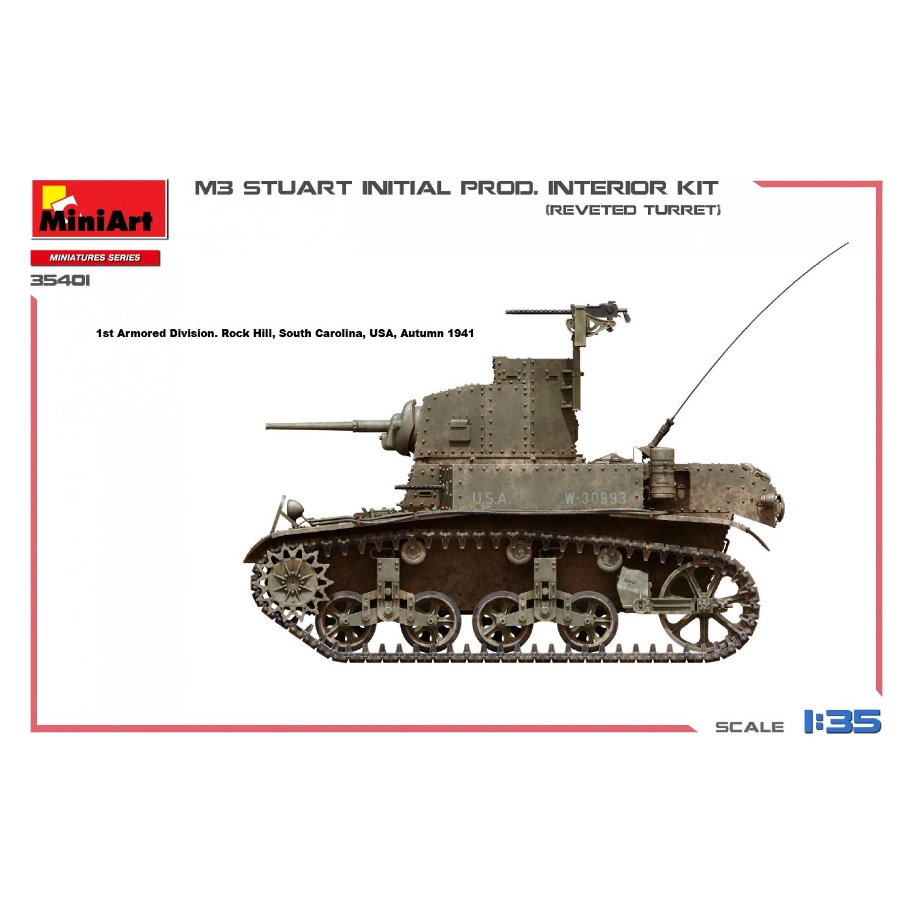 Other Miniart 1:35 - M3 Stuart Initial Prod, Interior Kit (550035401)