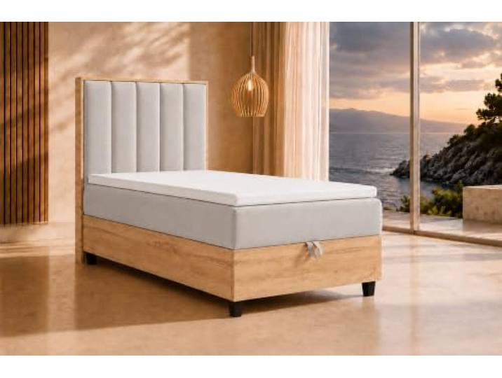 Best For Home Boxspringbett Trinity K10 80x200 Einzelbett mit Bettkasten