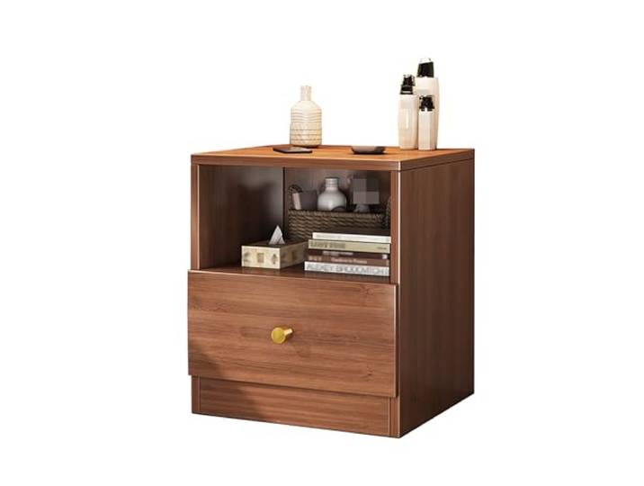 LSAfhDYG Nachttisch, Nachttische aus Holz, for kleine Räume(C)