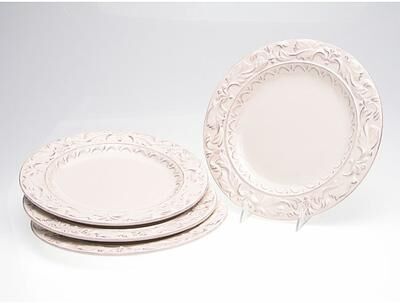 Certified International Firenze Ivory 11.5-inch Dinner Plates (Set of 4)