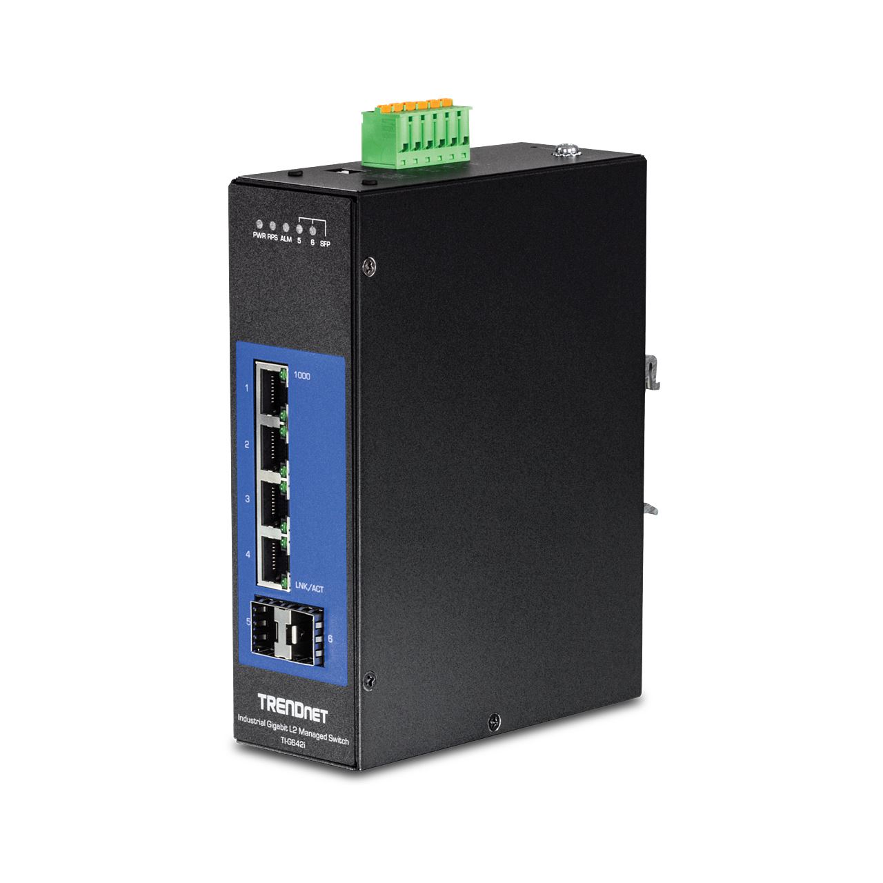 Trendnet Industrie Switch 6 Port Gbit L2 Managed DIN-Rail