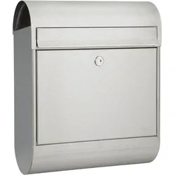 MEFA, Briefkasten, Briefkasten Briefkasten Edelstahl/gebürstet BxHxT 350/450/150 mm Ruby 866 Edelstahl Entnahme vo (15 x 35 x 45 cm)