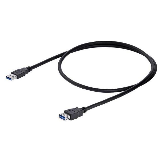 StarTech USB A - USB A (1 m, USB 3.2 Gen 1) (USB3SEXT1MBK)