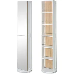 HTI-Line, Badezimmerschrank, Badezimmer-Drehregal (30 x 17 x 165 cm)