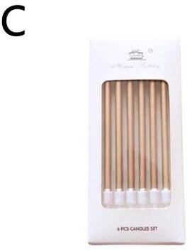 Uplift Treasures Gold And Silver Cake Candles Set c