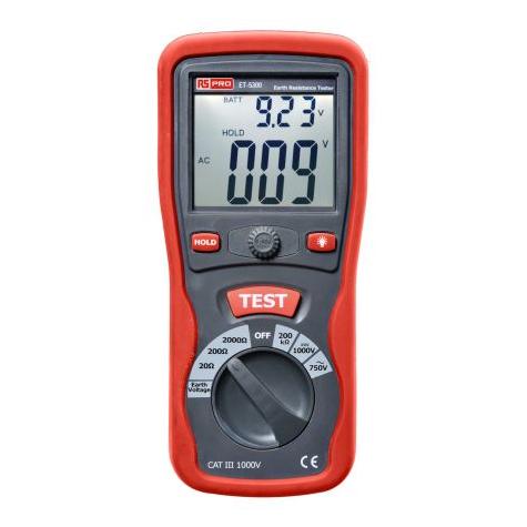 RS PRO ET5300 Earth Resistance Tester- 4 Wire (Hand-Multimeter) (1445339)