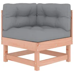 vidaXL Ecksofa mit Kissen Massivholz Douglasie