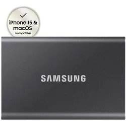 Samsung Portable SSD T7 4 TB für PC/Mac grau