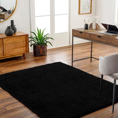 Teppich LIVABLISS "DADU", schwarz, B:200cm H:47mm L:275cm, Polyester, Teppiche, Teppich