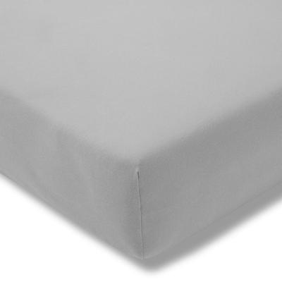 Spannbettlaken ESTELLA "Jersey-Stretch-Spannbetttuch", grau (platin), B:200cm, Jersey-Elasthan, Obermaterial: 97% Baumwolle, 3% Elasthan, Bettlaken, Spannbettlaken, Der Maßanzug für die Matratze