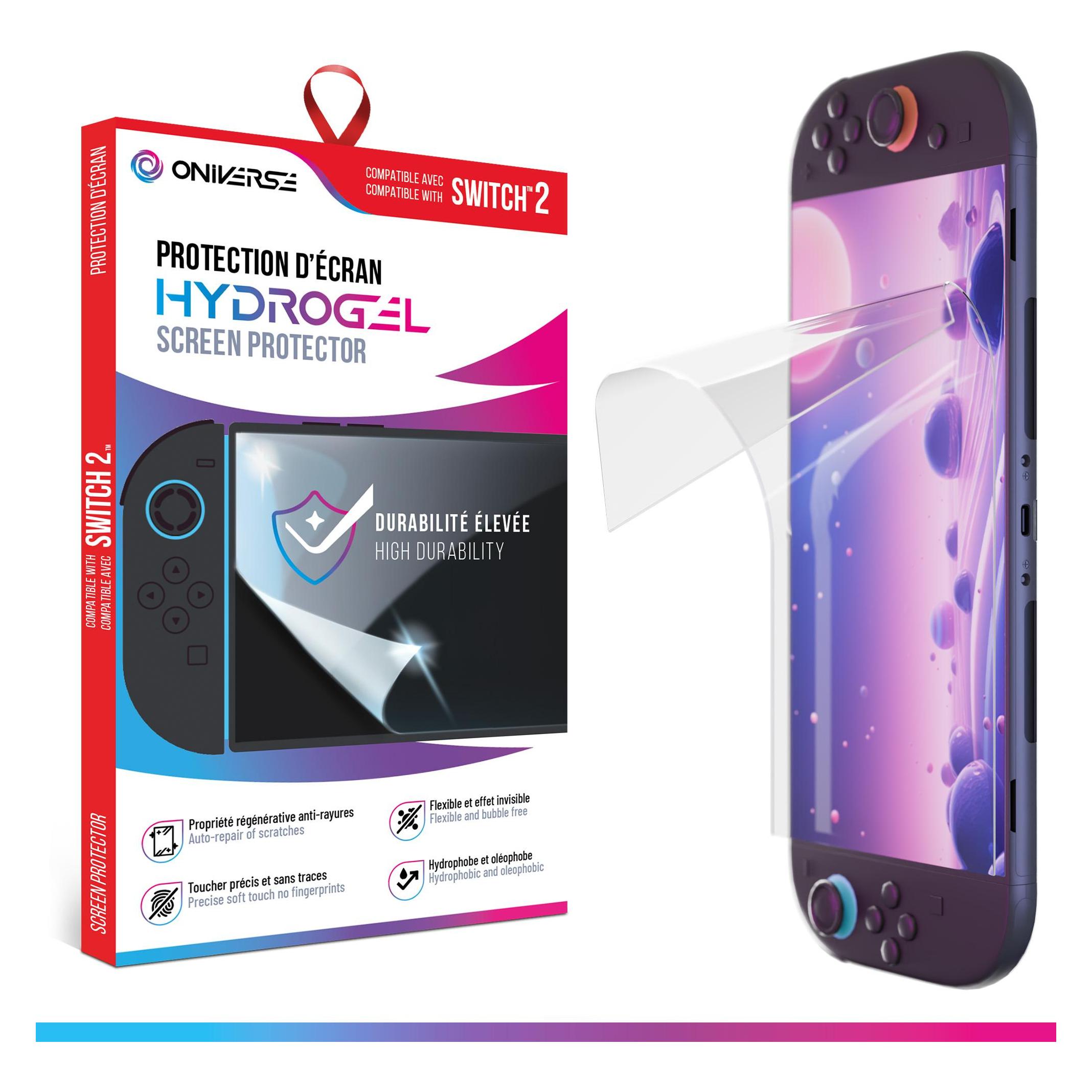 Oniverse Hydrogel-Displayschutz für Nintendo Switch 2 - Gaming-Zubehör (ONISPHYD-SWI2)