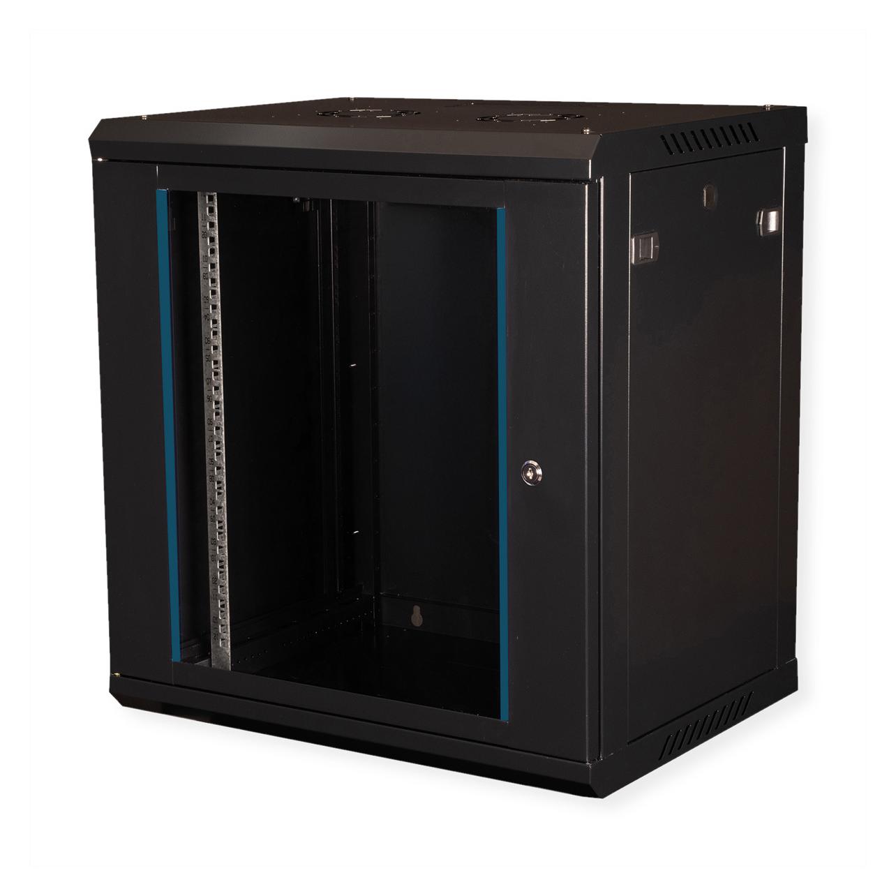 Value 19-Zoll Wandgehäuse 12HE 600x450mm schwarz, Bausatz (12 HE, 19 Zoll Rack) (26990825)