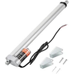 VEVOR 1500N Linear Actuator DC 12V Linearantrieb IP54 Elektrischer Linearmotor 400mm Hublänge Geräuschpegel ≤60dB Elektrische Türöffner 5mm/s Fahrgeschwindigkeit Lineartechnik Verstellantrieb