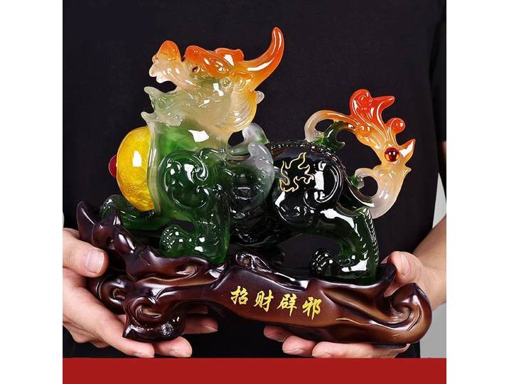 Feng shui résine Animal porte-bonheur ornements salon armoire à vin décorations
