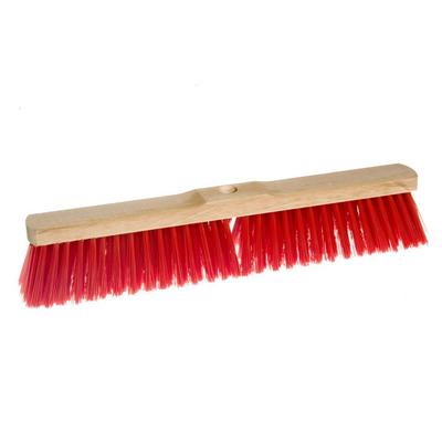Saalbesen, Elaston rot 50 cm, mit Stielloch, Sattelholz_Länge: