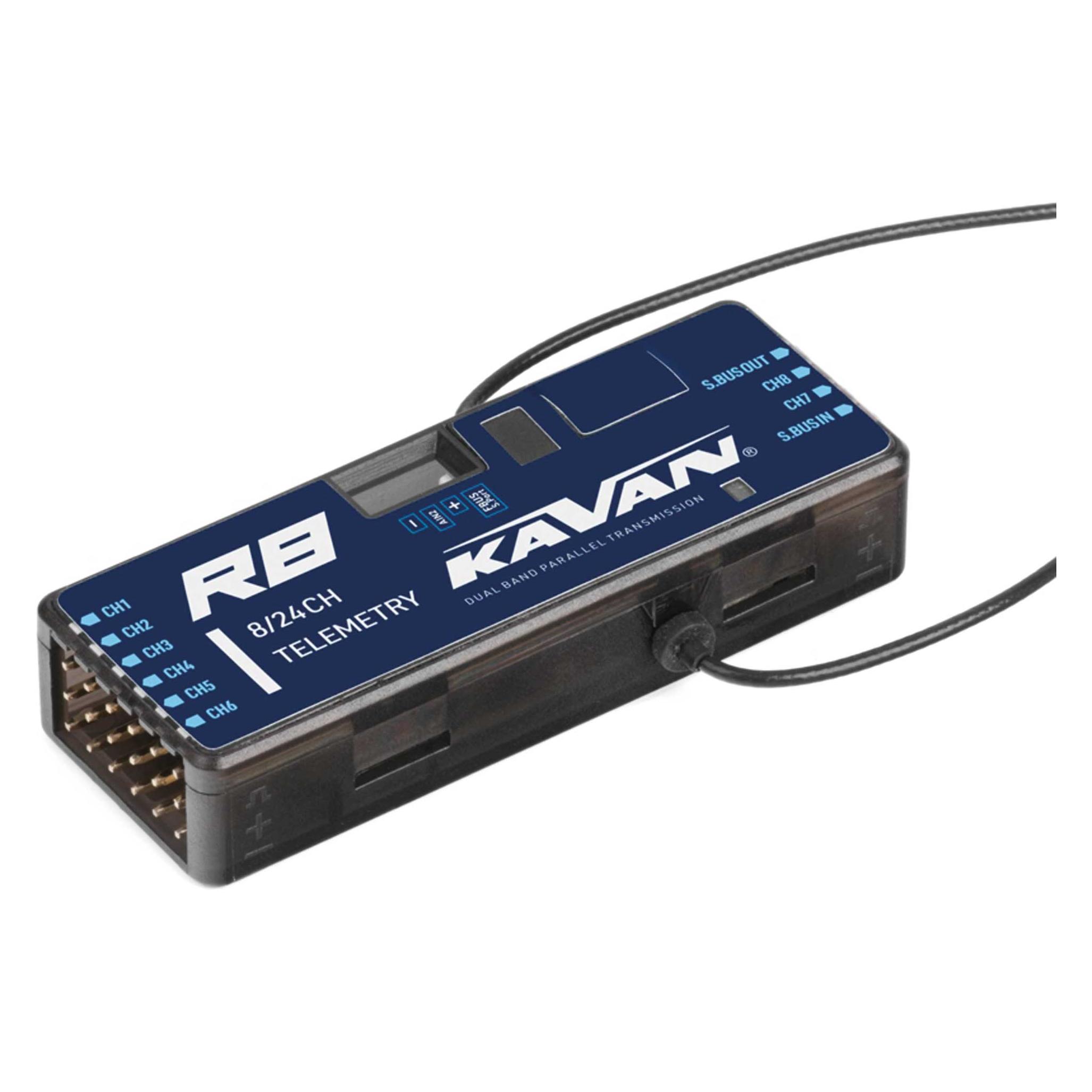 Kavan R8 8-Kanal Twin 2,4GHz Telemetrie Empfänger mit S.BUS (KAV18.10008)