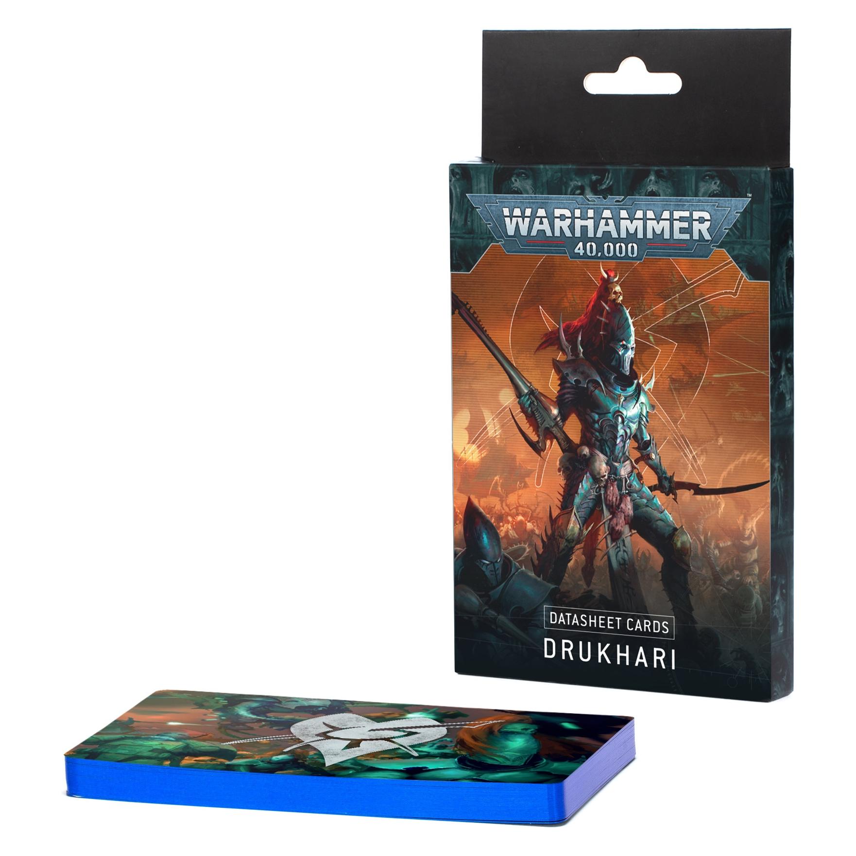 Games Workshop Warhammer 40k - Datacards V.10 Drukhari (Fr) (Karton) (62860633)