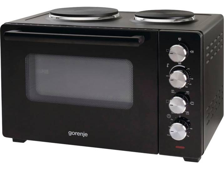 GORENJE Minibackofen OM30GBX , schwarz, B:54,9cm H:26,6cm T:32,5cm, Minibacköfen, 30 Liter Garvolumen, Minibackofen