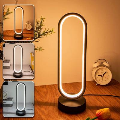Inspire Select Modern Spiral LED Table Lamp 3 Color Touch Dimmable Bedside & Desk Light ring 3 Colors