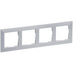 Legrand 765274 SEANO 4-fach Rahmen in der Farbausführung Aluminium lackiert