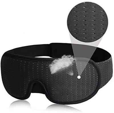 Uplift Treasures 3D Soft Padded Sleep Eye Mask Blindfold black