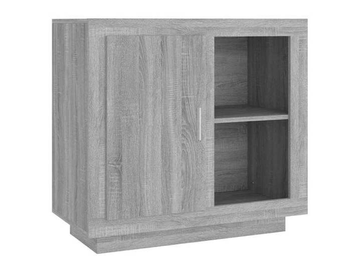 Remise Enfilade de rangement - Gris - Buffet bas bahut vaisselier - Sonoma gris - 80x40x75cm_qfl24j