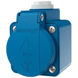 Mennekes 10082 Wandsteckdose SCHUKO16A2p+E,230V,IP44,BL