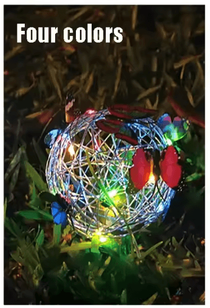Inspire Curations Solar Butterfly Wind Chime Light Color Changing LED Garden Decor colorful 1pc