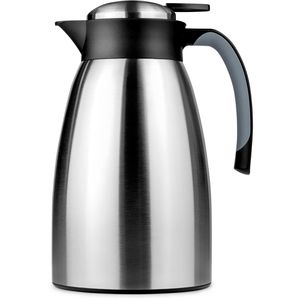 Helios Thermoskanne Snap 2385, Edelstahl, mit Tipverschluss, silber, 1,5 Liter