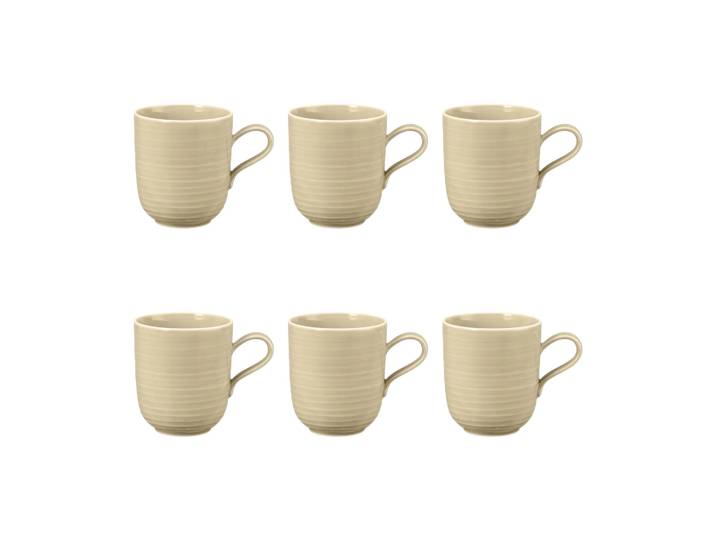Seltmann Weiden Tasse Terra 40 cl, lot de 6 Sand Beige