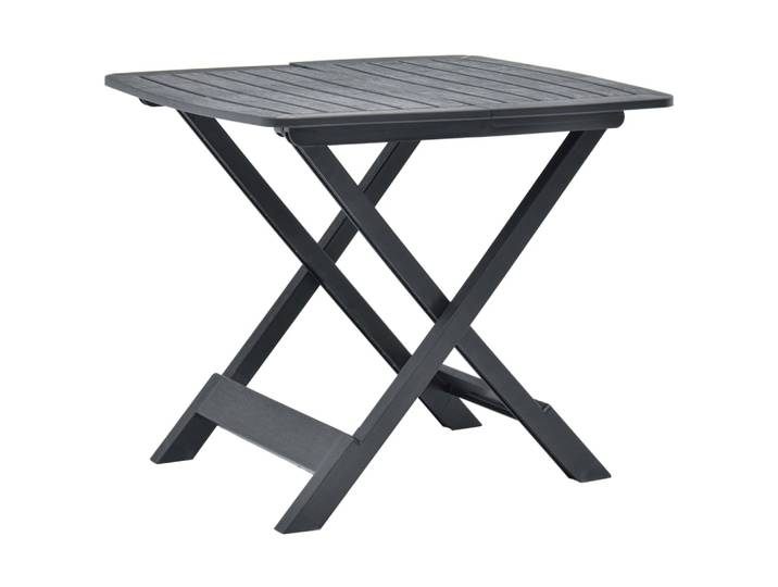 Vidaxl - Table Pliable De Jardin Anthracite 79x72x70 Cm Plastique