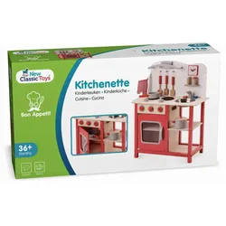 New Classic Toys Kitchenette Kinderküche, rot/weiß