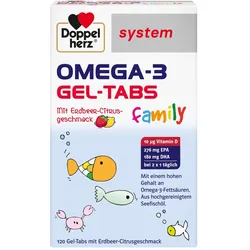 Doppelherz Omega-3 Gel-tabs Family Erdb.cit.system 120 St