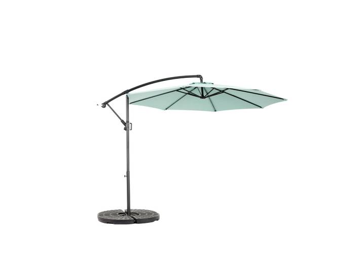 Oxeza Ampelschirm 294/294/250 cm Hellgrün (Keine Basis), Metall, Mode, 294x294 cm, Sonnenschutz, Ampelschirme