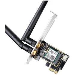 Cudy WE3000 network card Internal WLAN / Bluetooth (Mini PCI Express), Netzwerkkarte, Schwarz