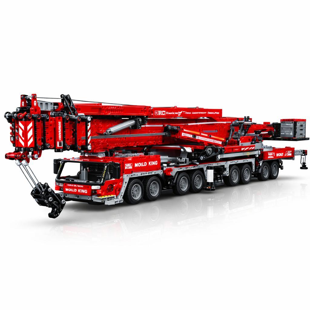 Mould King RC Technik Kran XXL 8506 Teile Motorisiert Fernsteuerbarer Baukran Klemmbausteine Modellbau Profi - 17008