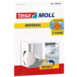 tesa Dichtungsbänder tesamoll Türbodendichtung  38 mm x 1 m weiß