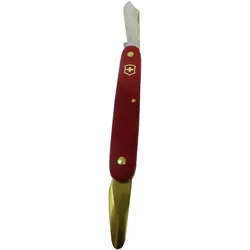 Victorinox, Taschenmesser, V-3.91 10 Taschen-/Gartenmesser, Messing, rot