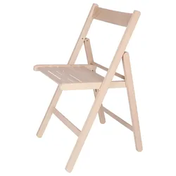 WellHome - Stuhl BAS aus Buchenholz, unbehandelt 43x47x79 cm
