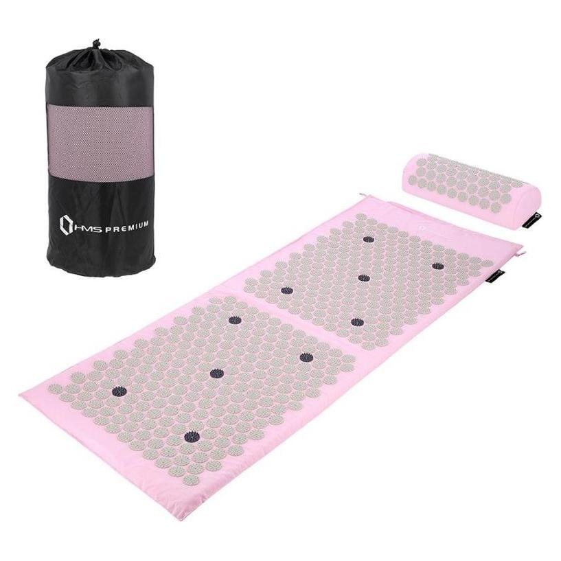 HMS Massage-Akupressurmatte und Kissen-Set Premium AKM04 pink (17-44-308)