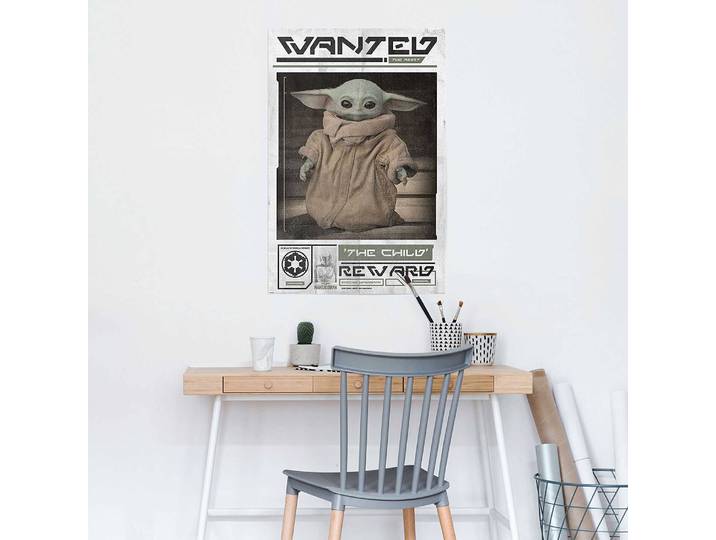 Poster Le Mandalorien recherché Papier Vert 61 x 92 x 0cm