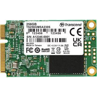 64GB Transcend MSA230S MO-300 mSATA 6Gb/s 3D-NAND TLC (TS64GMSA230S)