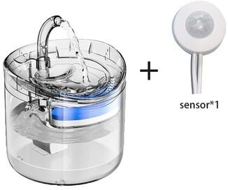 Inspired Living Smart Sensor Cat Water Fountain And Pet Water Dispenser set 2