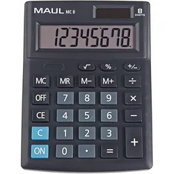 MAUL Tischrechner MC 8 schwarz