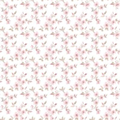 Galerie Wallcoverings Secret Garden Delicate Flower Trail Non-woven Matte Wallpaper Roll
