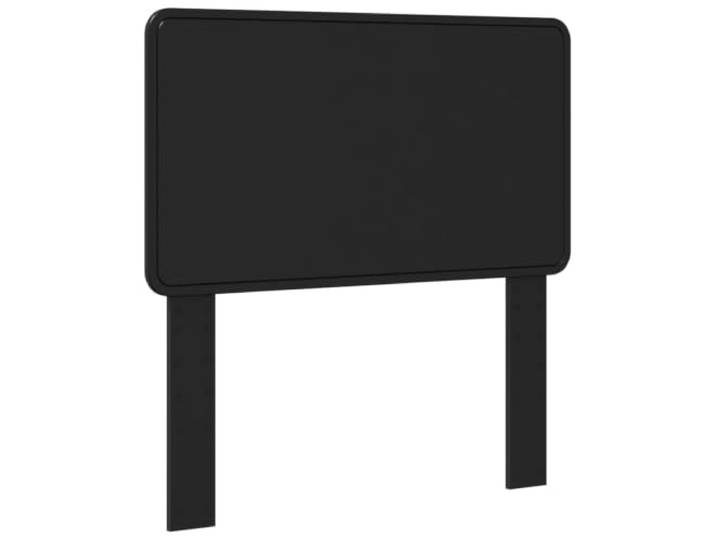 Makastle Kopfteil Schwarz Holzwerkstoff 102 x 100 cm Eichen-Optik